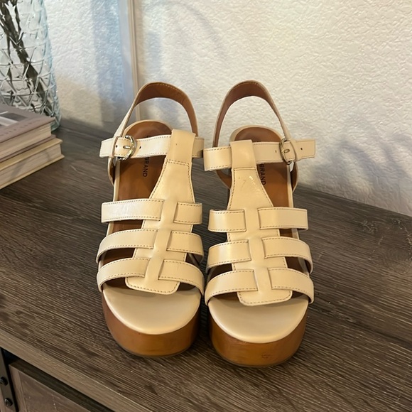 Lucky brand Women's Imana Strappy Slingback Platform Dress Sandals - Picture 7 of 12